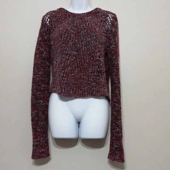 Free People knit sweater  women XS pull on comfy boho crewneck Y2K lagenlook - Picture 9 of 10